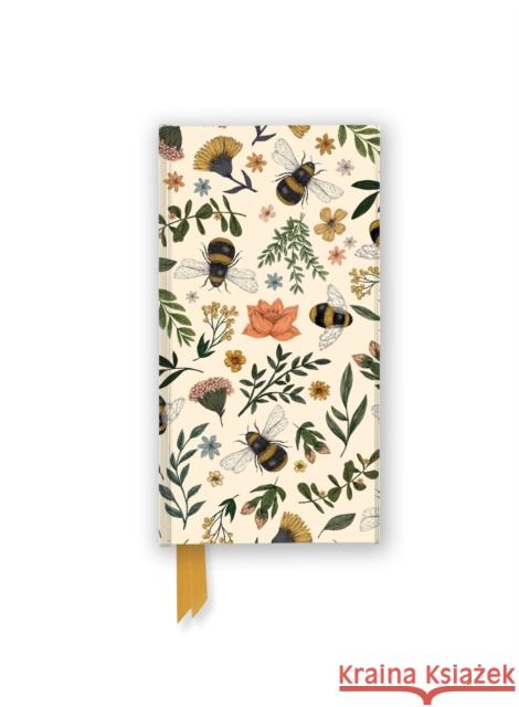Jade Mosinski: Garden Bees (Foiled Slimline Journal) Flame Tree Studio 9781835626054 Flame Tree Gift - książka