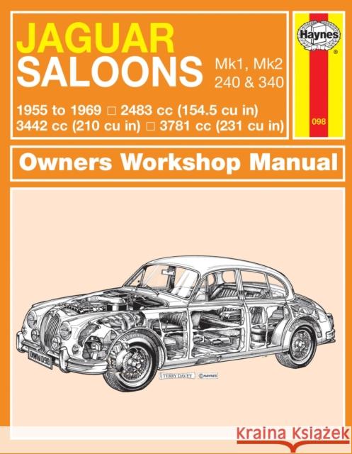 Jaguar MkI & II, 240 & 340 (55 - 69) Haynes Repair Manual: 55-69 Haynes Publishing 9780857335944 Haynes Publishing Group - książka