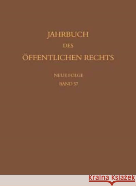 Jahrbuch Des Offentlichen Rechts Der Gegenwart. Neue Folge Peter Haberle 9783161498985 Mohr Siebeck - książka