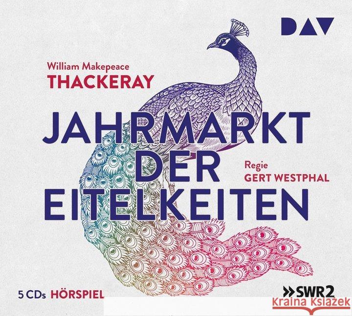 Jahrmarkt der Eitelkeiten, 5 Audio-CDs : Hörspiel mit Leonard Steckel, Marianne Kehlau, Heinz Klevenow u.v.a. (5 CDs), Hörspiel. CD Standard Audio Format Thackeray, William Makepeace 9783742404084 Der Audio Verlag, DAV - książka