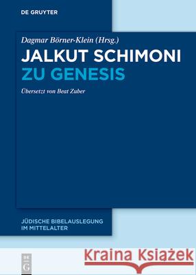 Jalkut Schimoni zu Genesis, 2 Teile  9783111573786 De Gruyter - książka