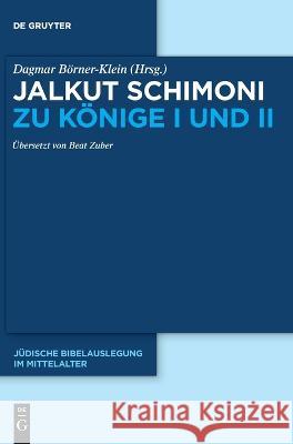 Jalkut Schimoni Zu I Könige Börner-Klein, Dagmar 9783110647709 de Gruyter - książka