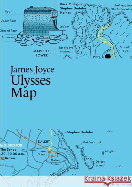 James Joyce: Ulysses Map Martin, Master of Fine Arts Thelander 9789198945652 Paris Grafik - książka