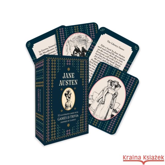 Jane Austen - A Card and Trivia Game: 52 illustrated cards with games and trivia inspired by classics Pyramid 9780753735398 Pyramid Publishing (OH) - książka