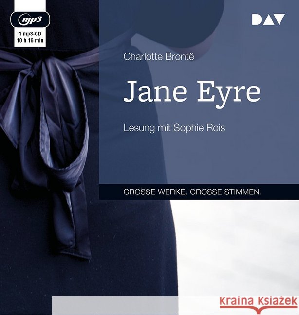 Jane Eyre, 1 MP3-CD : Ungekürzte Lesung mit Sophie Rois (1 mp3-CD), Lesung. MP3 Format Brontë, Charlotte 9783742409041 Der Audio Verlag, DAV - książka