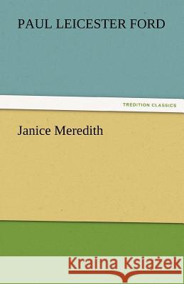 Janice Meredith  9783842459601 tredition GmbH - książka