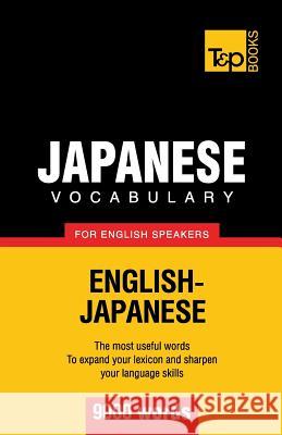 Japanese vocabulary for English speakers - 9000 words Andrey Taranov 9781783142392 T&p Books - książka