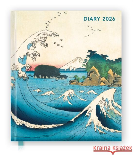 Japanese Woodblocks 2026 Desk Diary Planner - Week to View, Illustrated Throughout Flame Tree Studio 9781835624531 Flame Tree Publishing - książka
