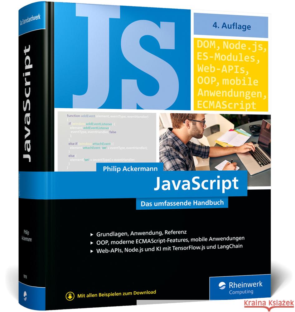 JavaScript Ackermann, Philip 9783367109166 Rheinwerk Computing - książka