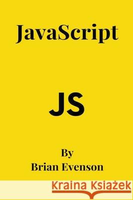 JavaScript Brian Evenson   9798215801628 Wilson Publishers - książka
