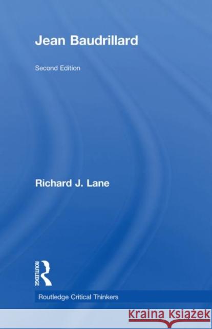 Jean Baudrillard J. Lan 9780415474474 Routledge - książka