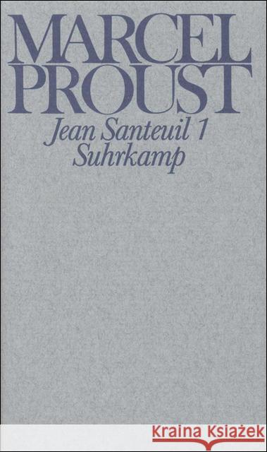 Jean Santeuil Proust, Marcel Keller, Luzius  9783518027769 Suhrkamp - książka