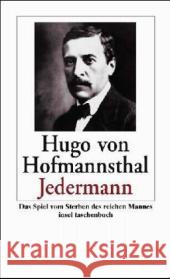 Jedermann : Das Spiel vom Sterben des reichen Mannes Hofmannsthal, Hugo von   9783458348139 Insel, Frankfurt - książka