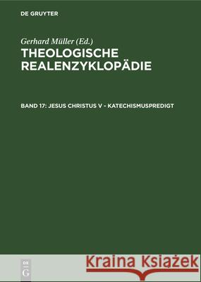 Jesus Christus V - Katechismuspredigt  9783110115062 De Gruyter - książka