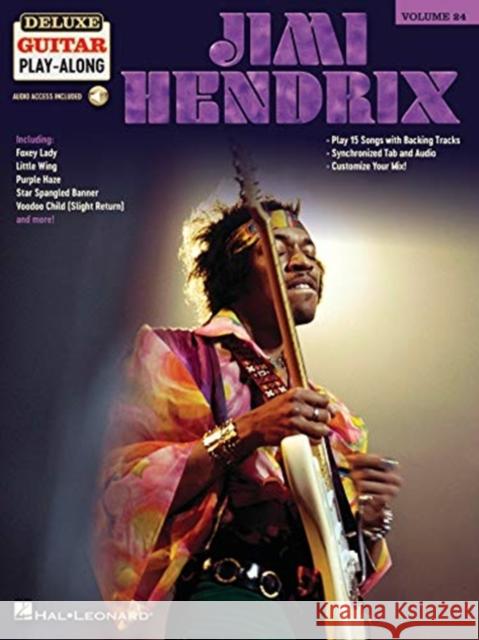 Jimi Hendrix: Deluxe Guitar Play-Along Volume 24 Jimi Hendrix 9781540072702 Hal Leonard Corporation - książka