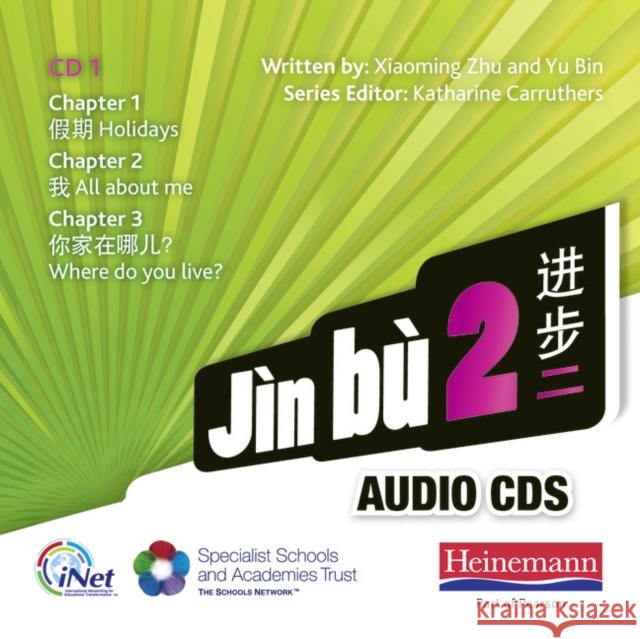 Jìn bù 2 Audio CD A (11-14 Mandarin Chinese), Audio-CD Yu Bin 9780435041212 Pearson Education Limited - książka