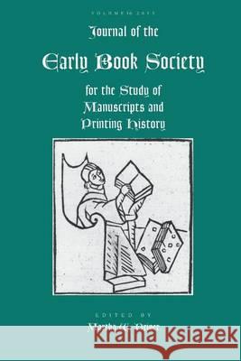 Jnl of the Early Book Society V.16 Martha W. Driver 9781935625155 Pace University Press - książka