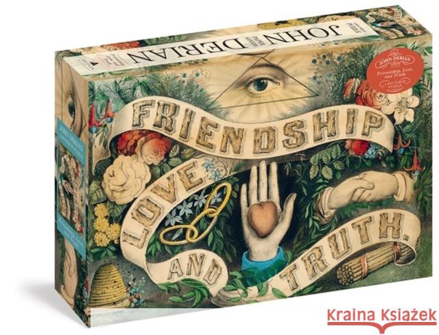 John Derian Paper Goods: Friendship, Love, and Truth 1,000-Piece Puzzle John Derian 9781648291838 Artisan - książka