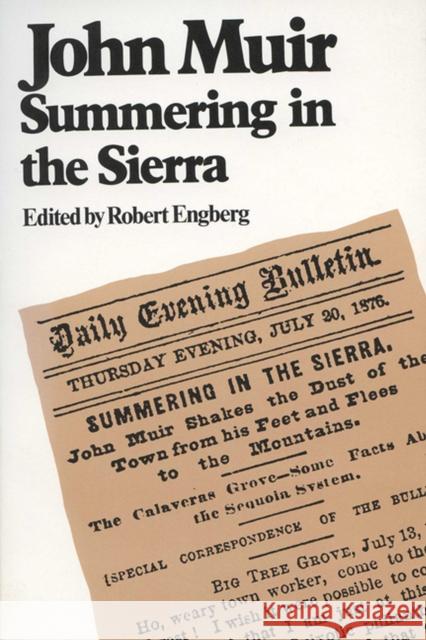 John Muir Sierra Robert Engberg John Muir 9780299096243 University of Wisconsin Press - książka