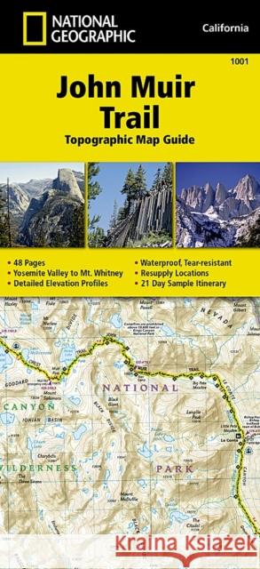 John Muir Trail (topographic Map Guide): National Geographic California National Geographic Maps 9781566956895 National Geographic Maps - książka