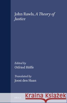 John Rawls, a Theory of Justice Otfried Hoffe Joost De 9789004177635 Brill Academic Publishers - książka