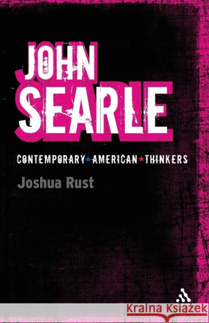 John Searle Joshua Rust 9780826497529  - książka