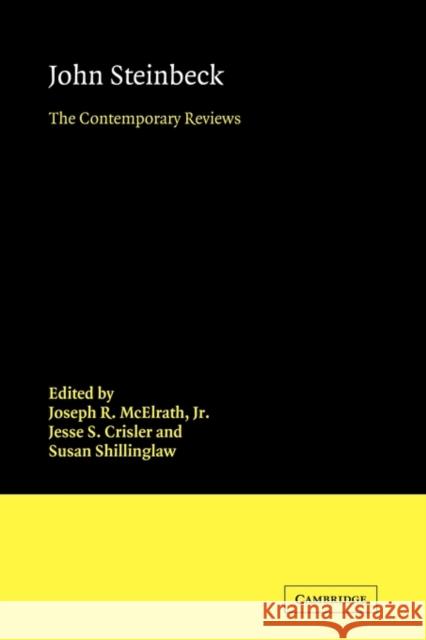 John Steinbeck: The Contemporary Reviews McElrath Jr, Joseph R. 9780521114097 Cambridge University Press - książka