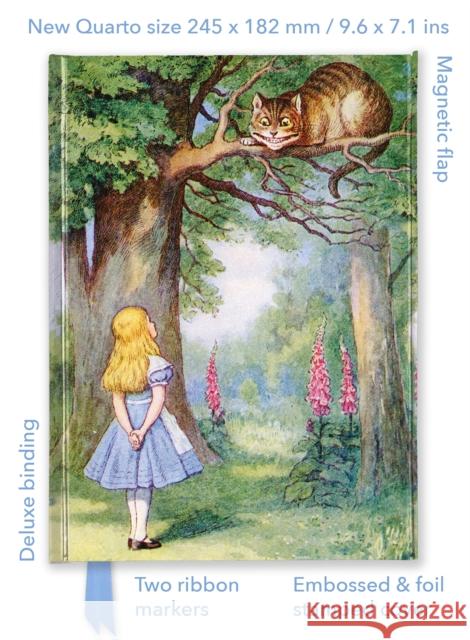 John Tenniel: Alice and the Cheshire Cat (Foiled Quarto Journal) Flame Tree Studio 9781835625903 Flame Tree Gift - książka