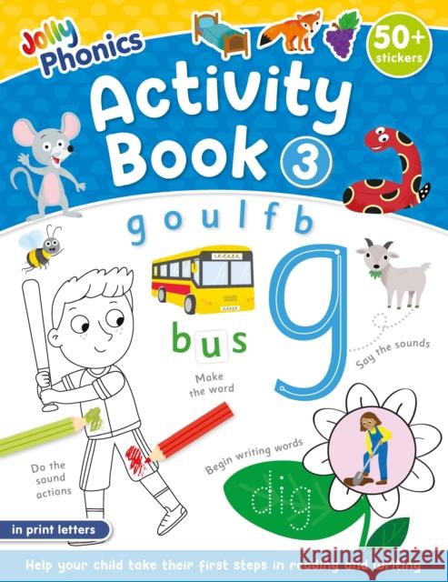 Jolly Phonics Activity Book 3: In Print Letters (American English Edition) Sue Lloyd 9781835823750 Jolly Phonics - książka