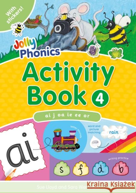 Jolly Phonics Activity Book 4: In Precursive Letters (British English edition) Sue Lloyd 9781844141562 Jolly Learning Ltd - książka