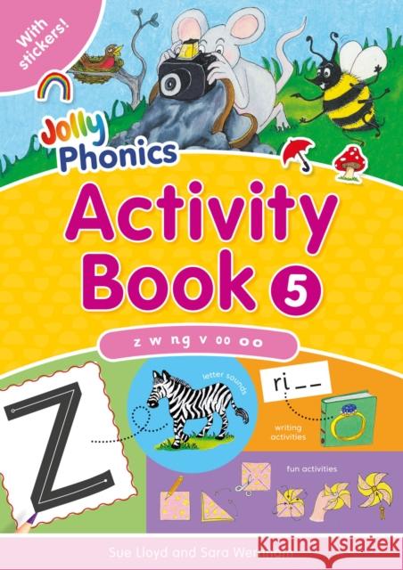 Jolly Phonics Activity Book 5: In Precursive Letters (British English edition) Sue Lloyd 9781844141579 Jolly Learning Ltd - książka