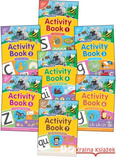 Jolly Phonics Activity Books 1-7: in Precursive Letters (British English edition) Sue Lloyd 9781844141609 Jolly Learning Ltd - książka