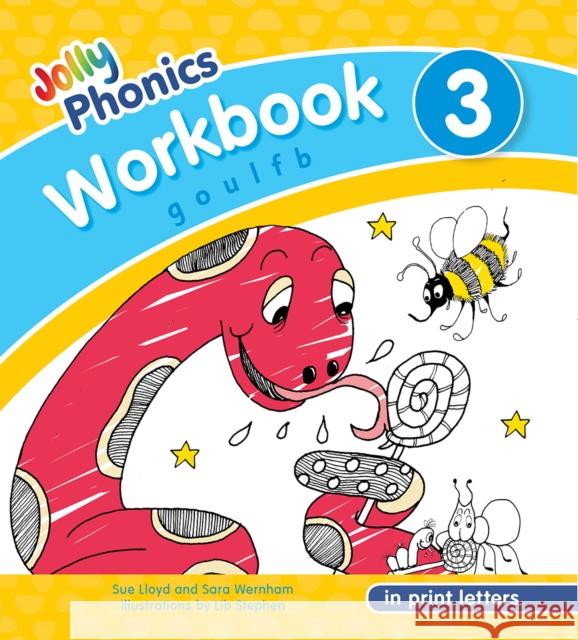 Jolly Phonics Workbook 3: in Print Letters (American English edition) Sara Wernham 9781844146772 Jolly Learning Ltd - książka