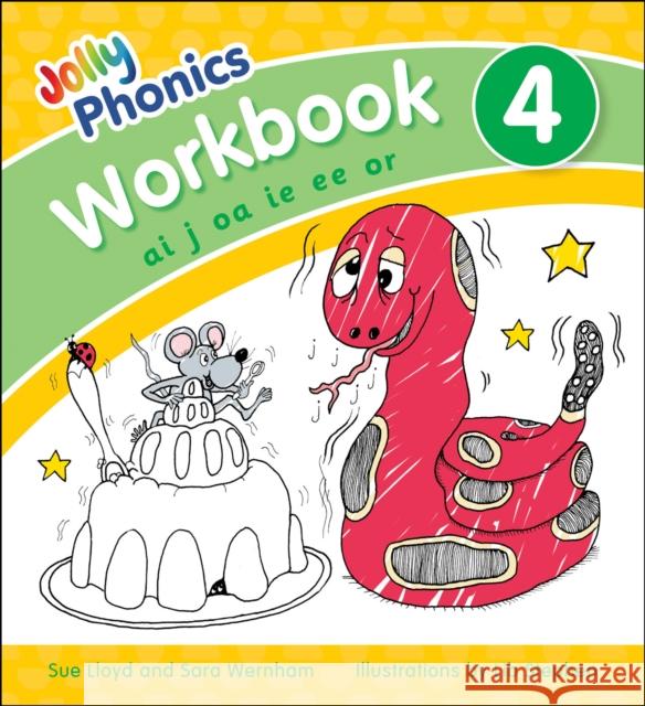 Jolly Phonics Workbook 4: in Precursive Letters (British English edition) Sue Lloyd 9781844146543 Jolly Learning Ltd - książka