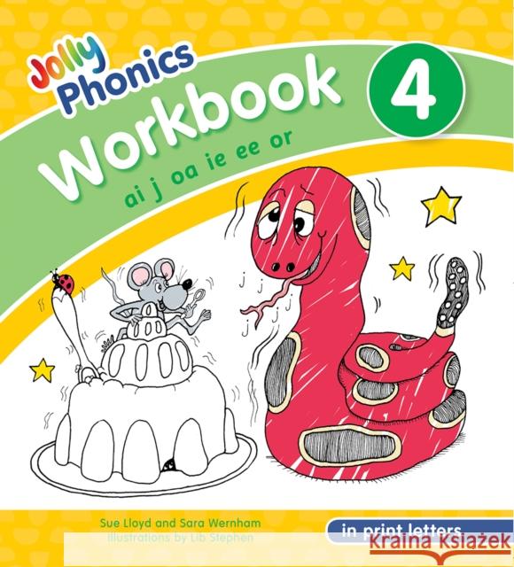 Jolly Phonics Workbook 4: In Print Letters (American English edition) Sara Wernham 9781844146789 Jolly Learning Ltd - książka