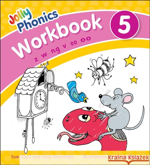 Jolly Phonics Workbook 5: in Precursive Letters (British English edition) Sue Lloyd 9781844146550 Jolly Learning Ltd - książka