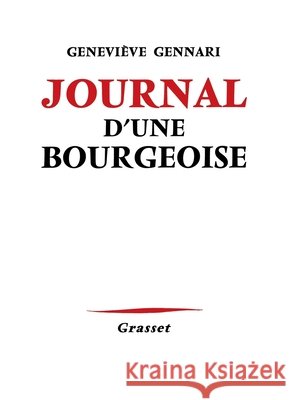 Journal d'une bourgeoise Gennari-G 9782246808183 Grasset - książka