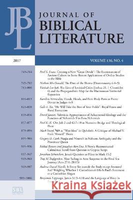 Journal of Biblical Literature 136.4 (2017) Adele Reinhartz 9781628373219 SBL Press - książka