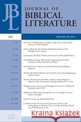 Journal of Biblical Literature 139.1 (2020) Mark G Brett 9781628373042 Society of Biblical Literature - książka