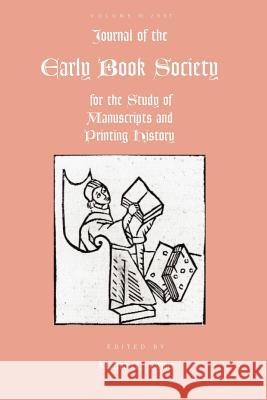 Journal of the Early Book Vol. 10 Martha W. Driver 9780944473849 Pace University Press - książka