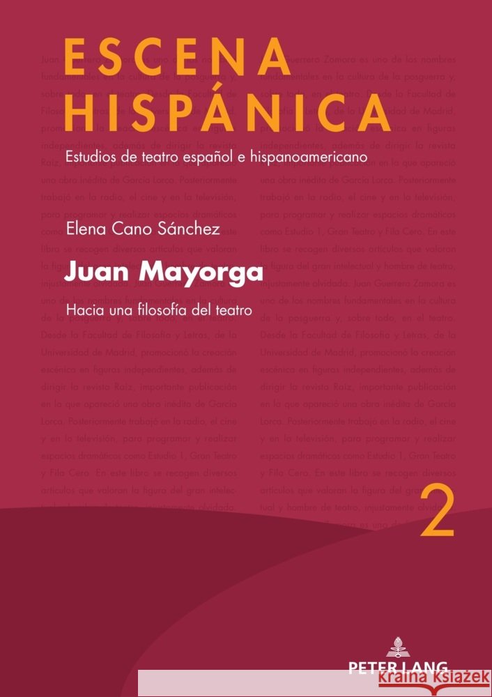 Juan Mayorga: Hacia una filosof?a del teatro Diego Santo Guadalupe Sori Javier Huert 9783631909331 Peter Lang Gmbh, Internationaler Verlag Der W - książka