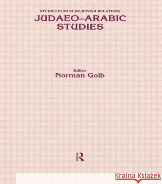 Judaeo Arabic Studies GOLB GOLB  9789057020827 Taylor & Francis - książka