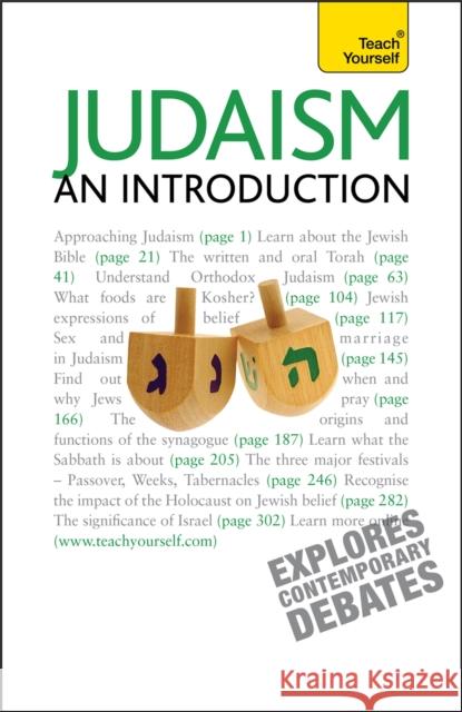 Judaism - An Introduction: Teach Yourself C. M. Hoffman 9781444103489 John Murray Press - książka