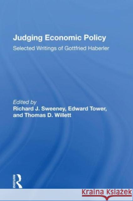 Judging Economic Policy Richard J Sweeney 9780367166861 Taylor & Francis - książka