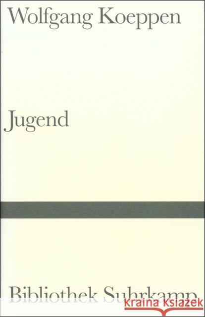 Jugend Koeppen, Wolfgang   9783518015001 Suhrkamp - książka