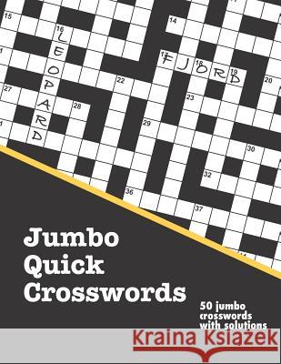 Jumbo Quick Crosswords Clarity Media 9781791519490 Independently Published - książka
