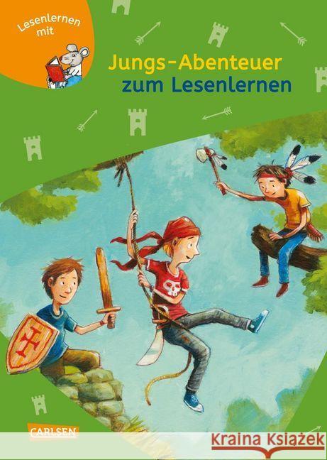 Jungs-Abenteuer zum Lesenlernen : Einfache Geschichten zum Selberlesen - Lesen üben und vertiefen. 3 Bände in 1 Scheffler, Ursel 9783551066282 Carlsen - książka