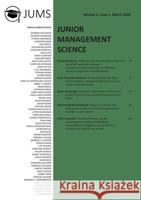 Junior Management Science, Volume 5, Issue 1, March 2020 Junior Management Science E V 9783346153777 Grin Verlag - książka