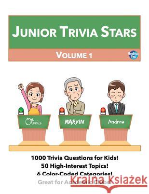 Junior Trivia Stars: Volume 1 Andrew Frinkle 9781719192590 Createspace Independent Publishing Platform - książka