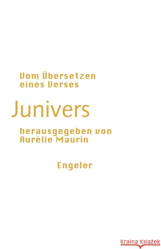 Junivers  9783907369098 Engeler - książka